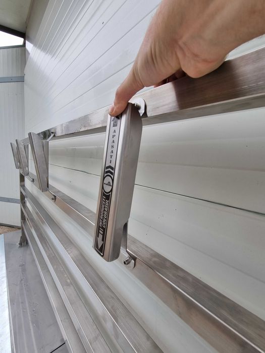 Suport inox Clesti INOX covorase auto spalatorie auto clasica self