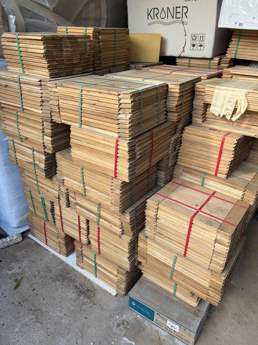 Vand parchet lemn masiv-stejar