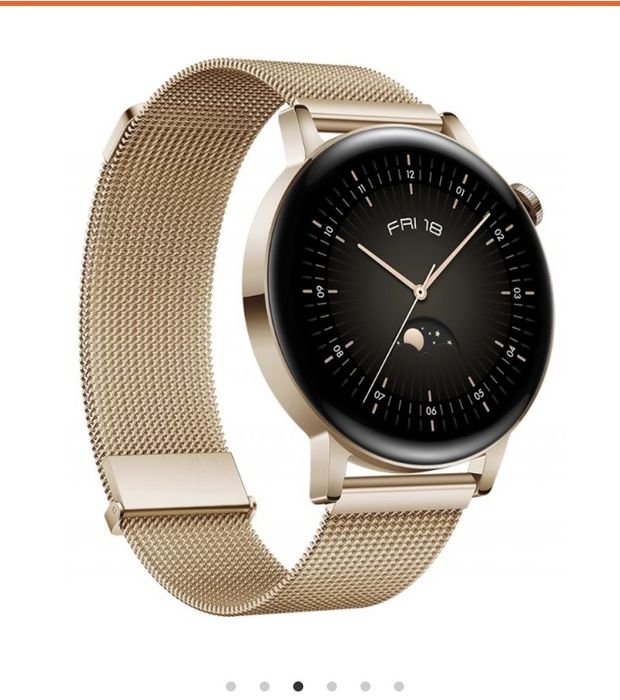 Смарт часовник Huawei - GT 3, 42mm, 1.32", златист