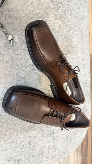 Туфли tufli shoes ботинки 43 оригинал кожа ручной работы