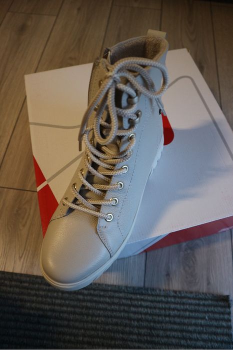 Ghete din piele naturala Rieker de iarna