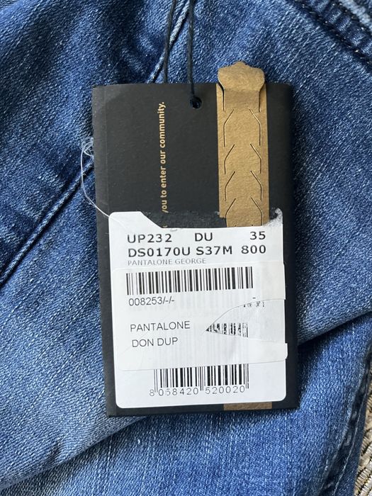 DONDUP : Made in ITALY - НОВИ 35 размер / Оригинал