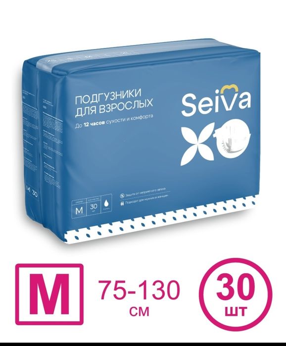 Памперсы Seiva 2M