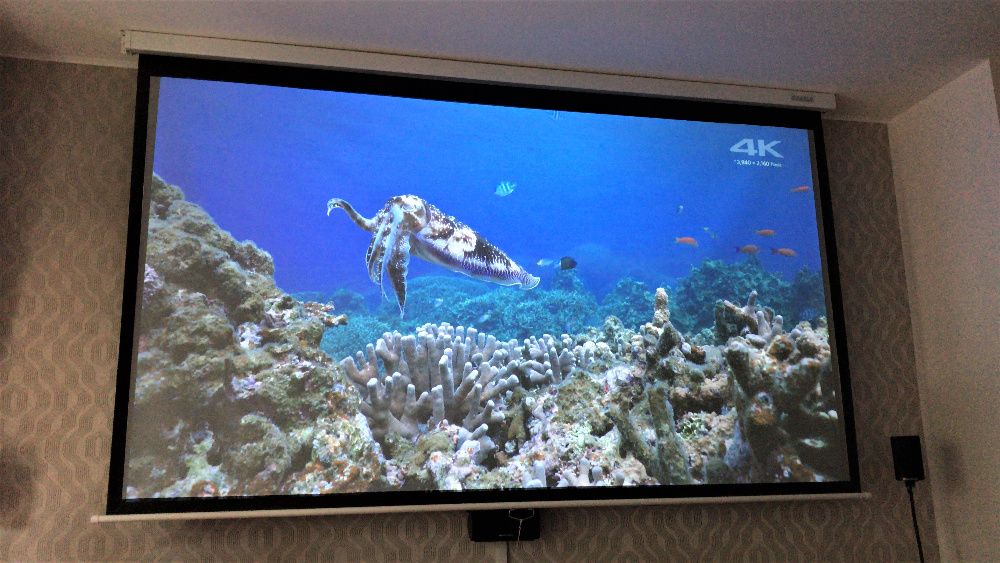 Vopsea reconditionat ecrane proiectie roll up home cinema / prezentari