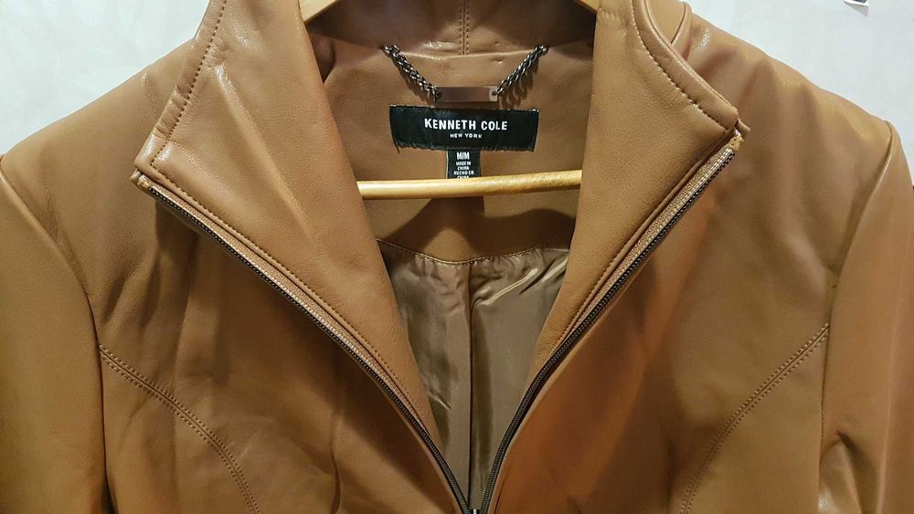 Ново дамско яке Kenneth Cole изкуствена кожа размер М