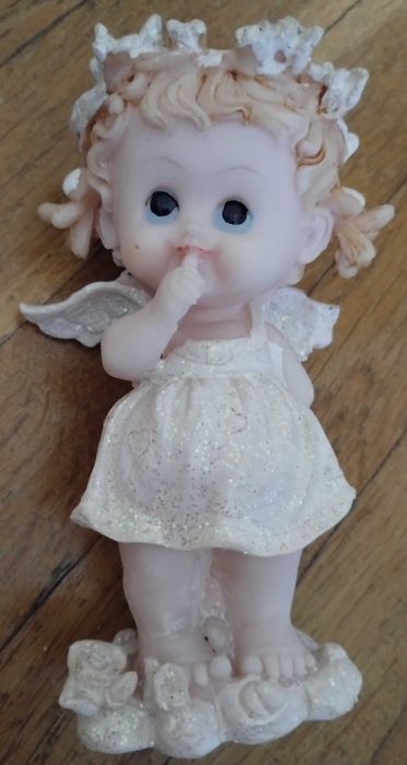 Фигурки на Ангели (момче/момиче) от смола (14х7см.)