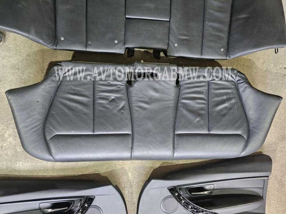 БМВ Ф30 3 серия Черен кожен рекаро салон БМВ BMW F30