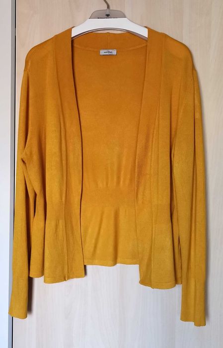 Cardigan damă Essentials by Tchibo ONE SIZE potrivit M/L muștar ca NOU