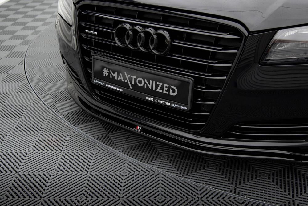 Спойлер за предна броня Maxton design за Audi A8 D4 (2009-2013)