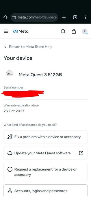 Quest 3 512GB - гаранция до 26.10.2027
