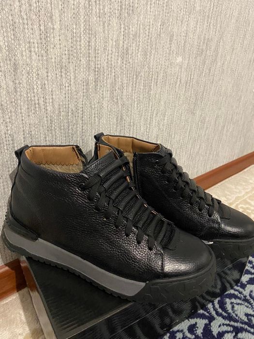 Кожаные полусапожки