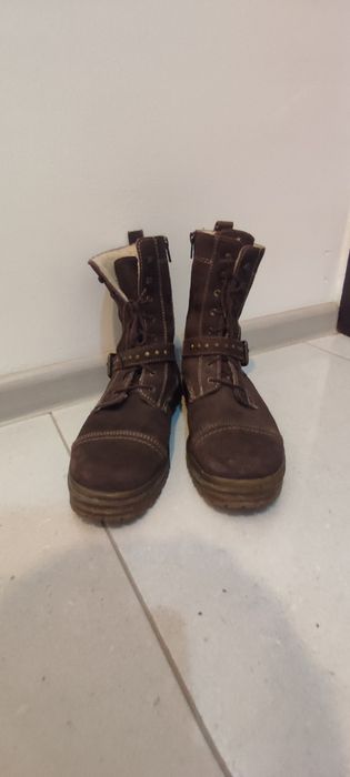 Ghete piele îmblănite mărime 37 38 universale foarte confortabile