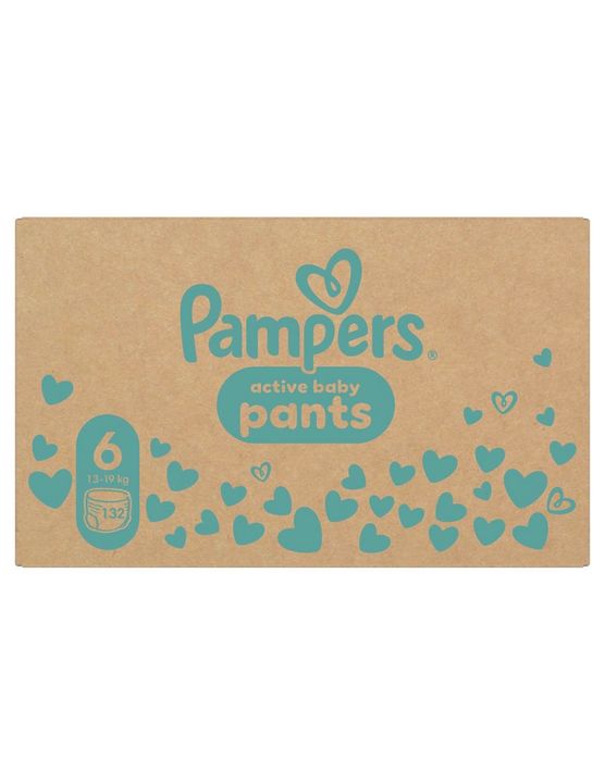 Пелени-гащички Pampers Active Baby PantsXXL Box, Размер 6, 13kg-19kg, 132 броя