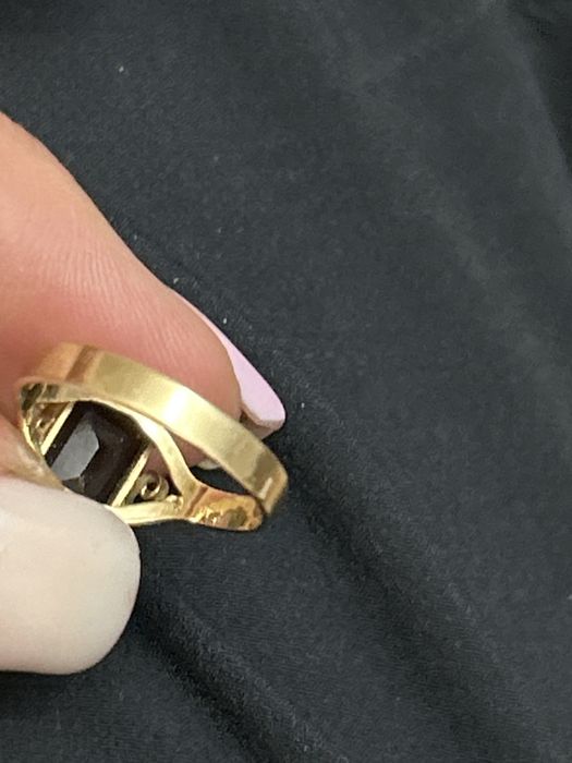 Золотое кольцо с раухтопазом