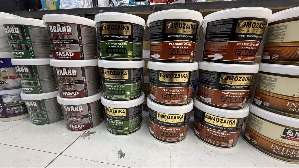 Sifatli kraska emulsiya va boshqa qurilish kosmetik maxsulotlari optom