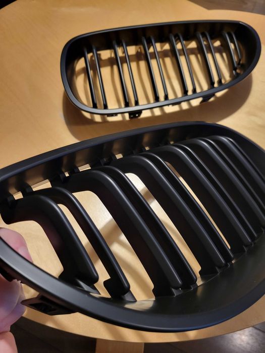 Решетка Маска / Бъбреци BMW 5 E60 E61 M5  М Черен мат - двойни