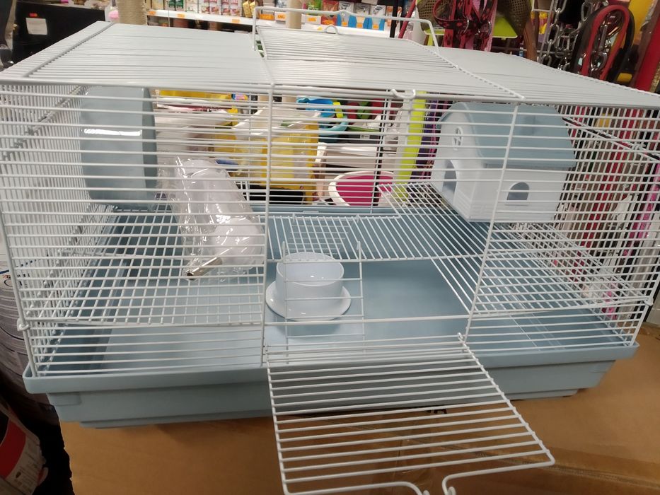 Нова  клетка за гризачи(2етажа) хамстер,дегу,джербил,мишка панда