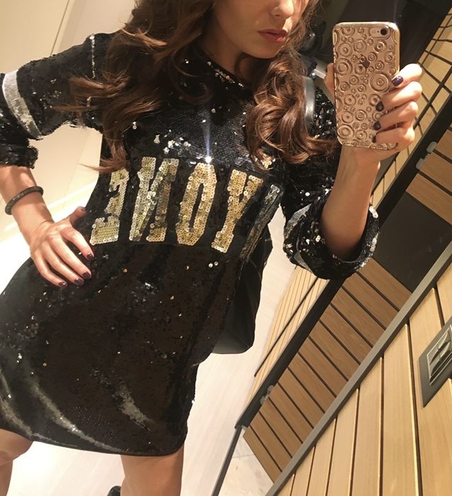 Парти рокля с пайети