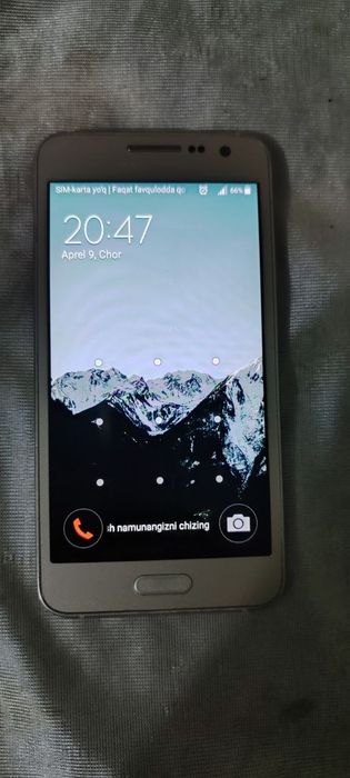 Samsung a3 sotiladi 


Holati normal 
Zaryadchik karobka dokument bor