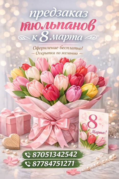 Лисаковск Тюльпаны к 8 Марта