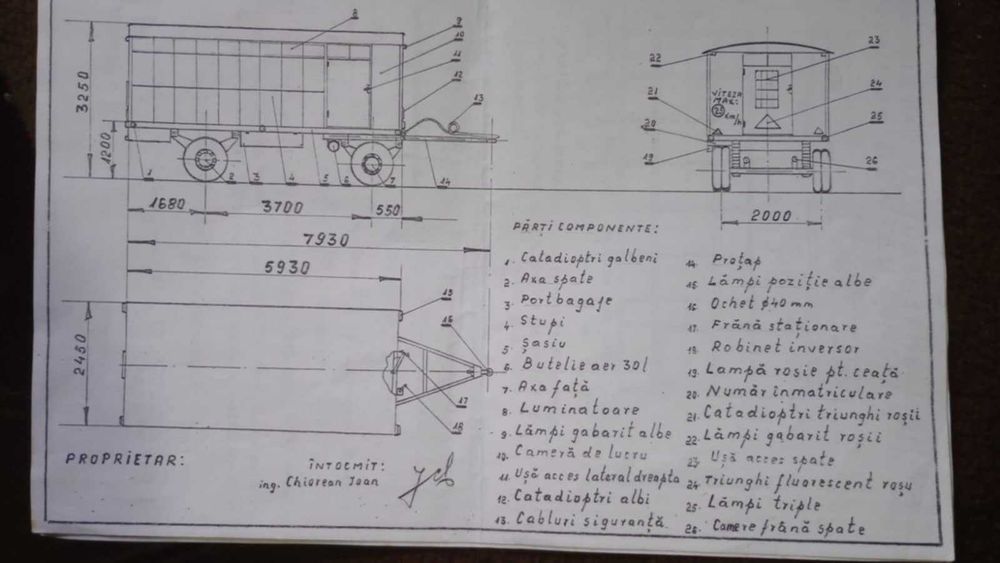 Vand Remorca Pavilion apicol