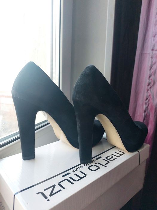 Туфли натуральная замша