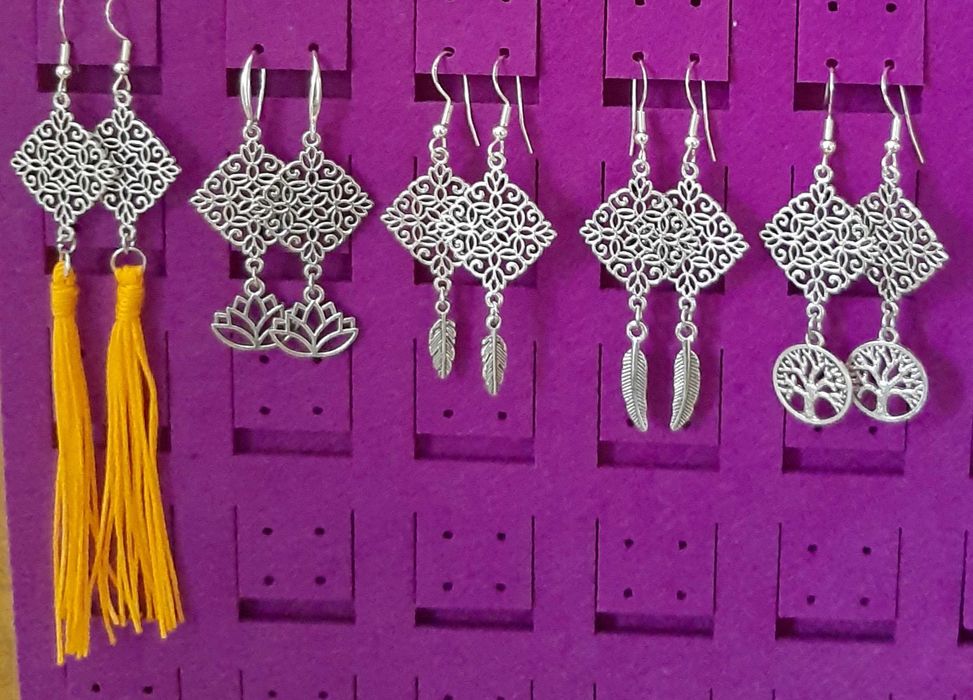 Обеци ръчна изработка.