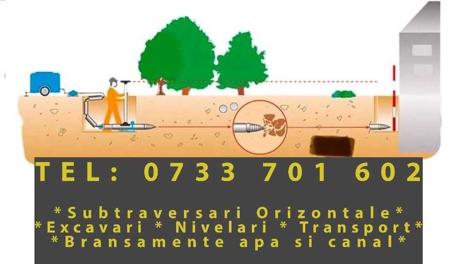 Executam Subtraversari (forari) Orizontale ! Bransamente Apa , Canal