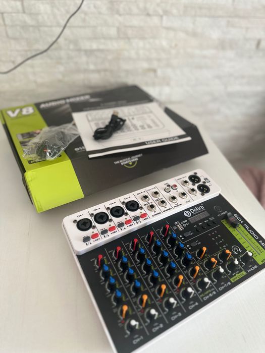 Mixer audio profesional cu 8 canale nou