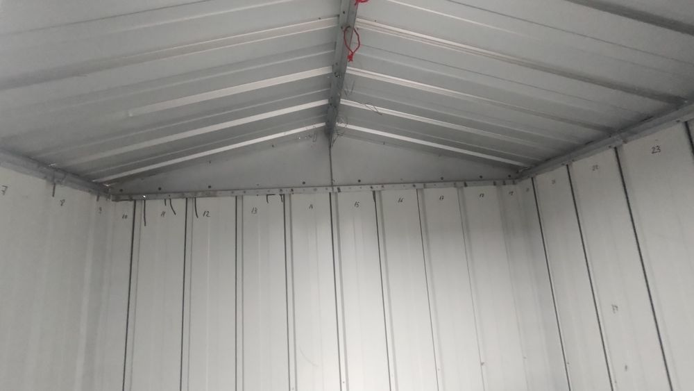 Baracă exterioară pentru unelte prevăzută cu două uși 180x120x180