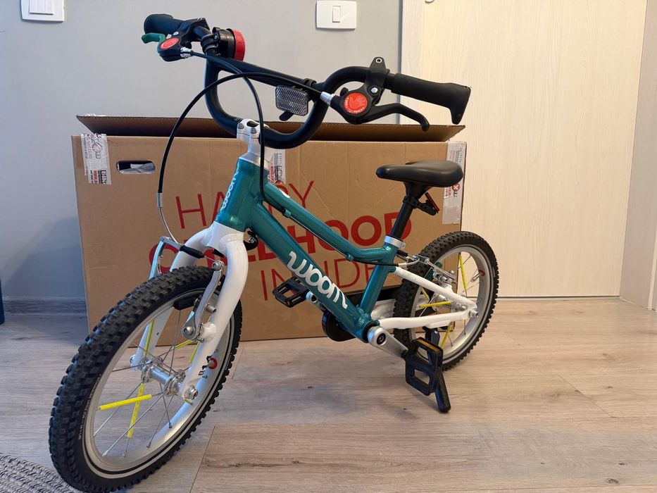 Bicicleta Woom 2 turquoise editie limitata