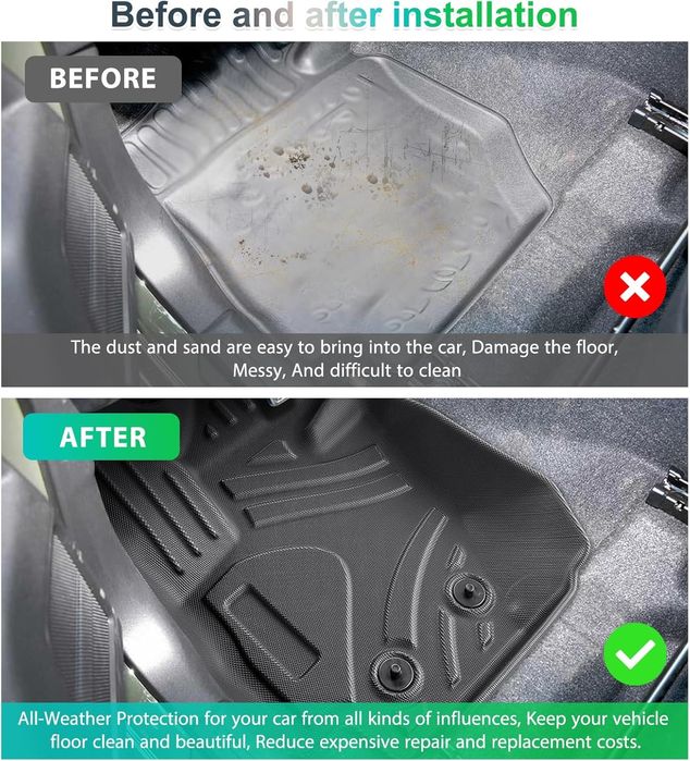 Suzuki Jimny JB64, JB74 3D всесезонни TPE стелки с висок ръб