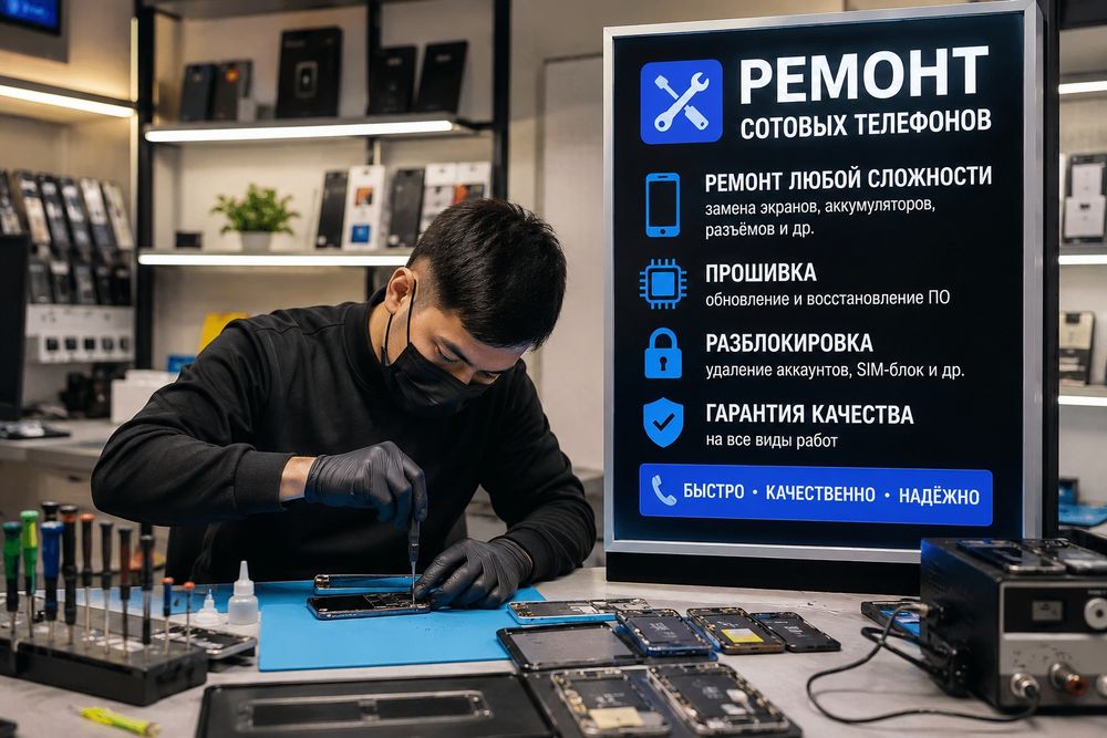 Ремонт сотовых телефонов на сайране
