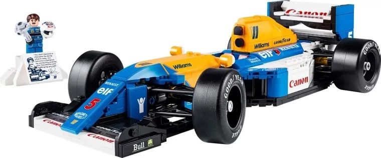 NOU 1/1 cu LEGO Icons, Williams Racing FW14B si Nigel Mansell, 10353