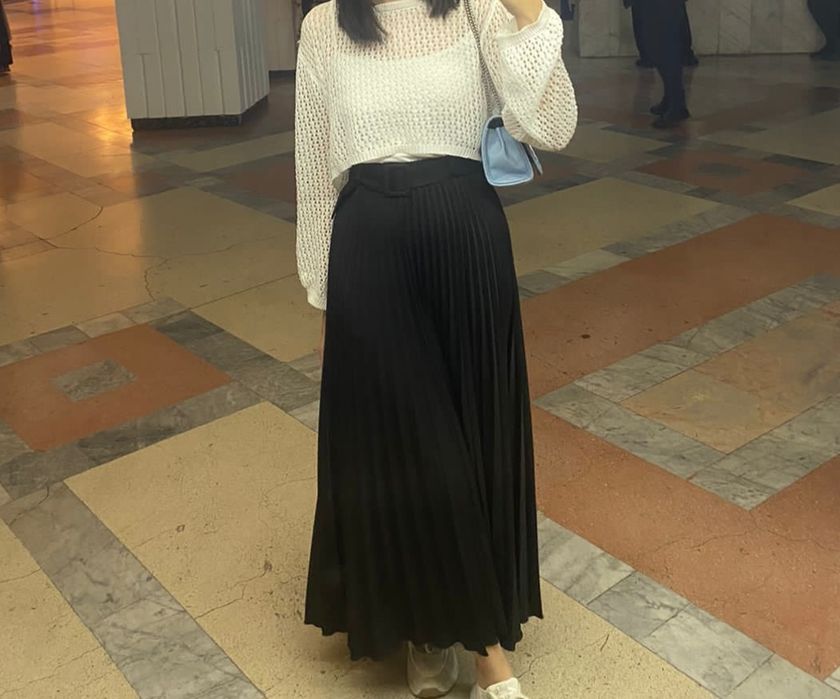 Юбка длинная  черный