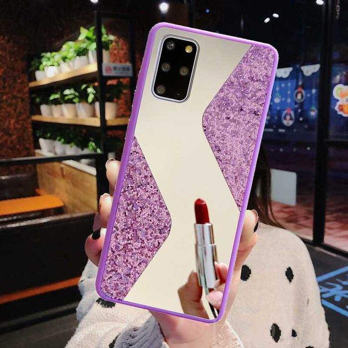 Husa oglinda cu sclipici pentru Samsung Galaxy S20 / S20 FE 5G
