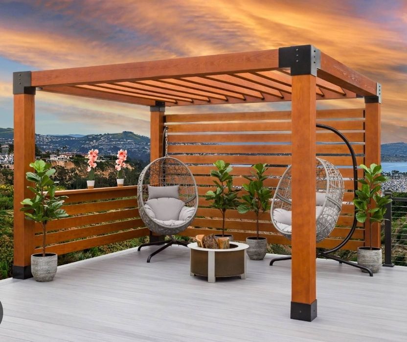 Навеси, перголи, барбекюта, огради, сглобяване на тенти. Строителство