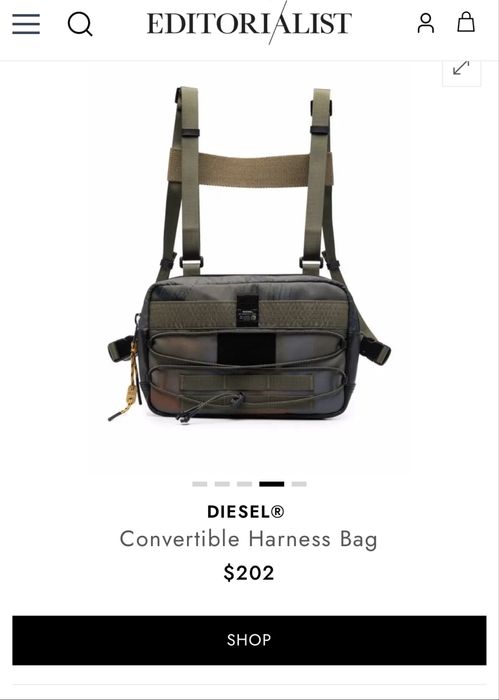DIESEL Convertible Harness Bag – Оригинална дизайнерска чанта