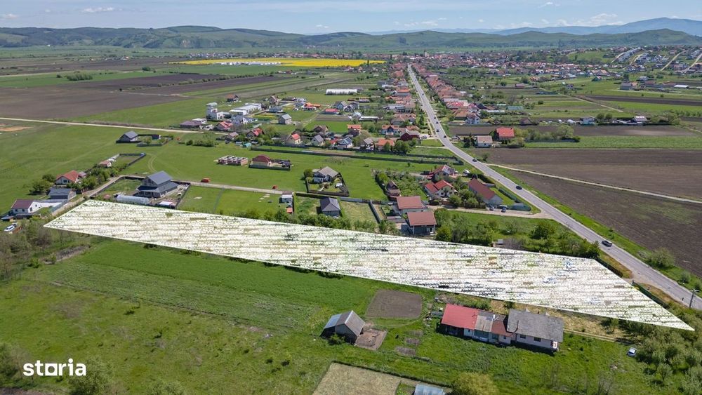 Teren intravilan Bod | Front 46 m la Asfalt | Utilități pe/lângă Teren