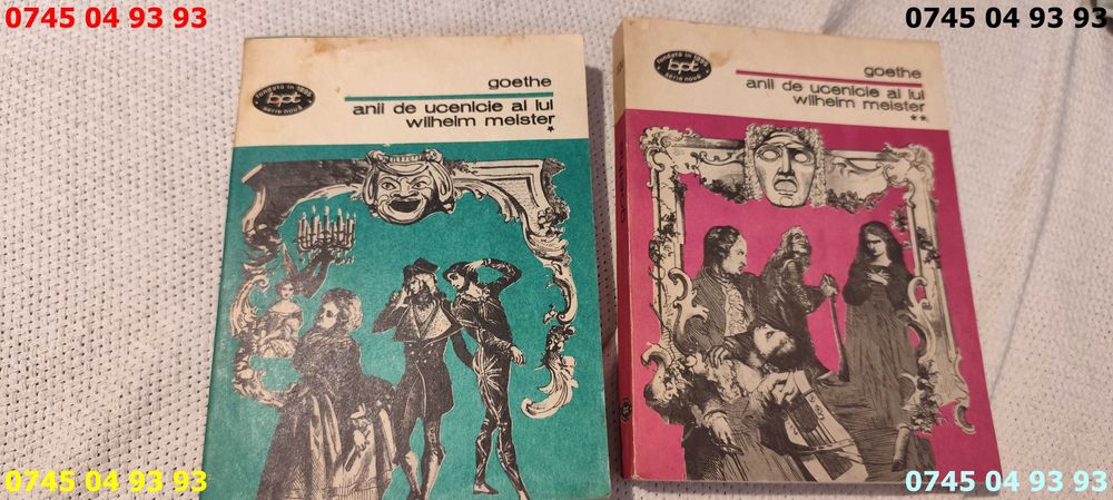 carte carti goethe anii de ucenicie ai lui wilhelm meister 2 volume
