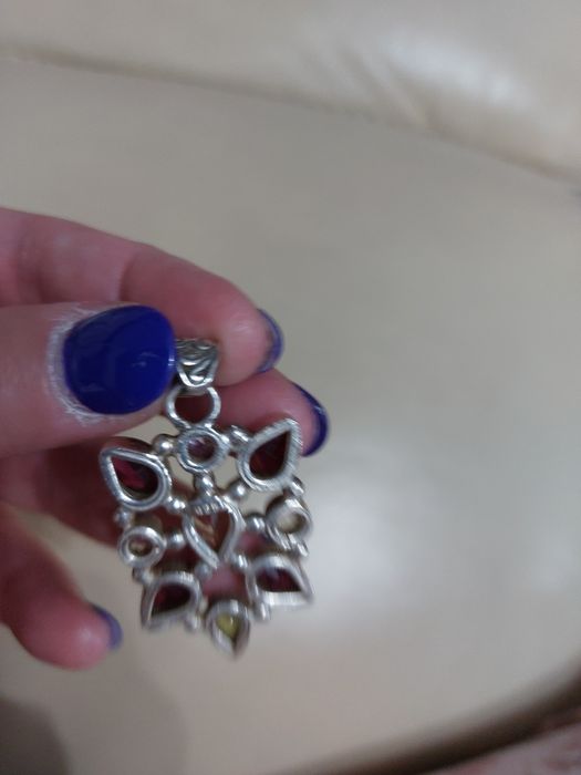 Vând pandant superb, masiv sin argint 925 si cristale.