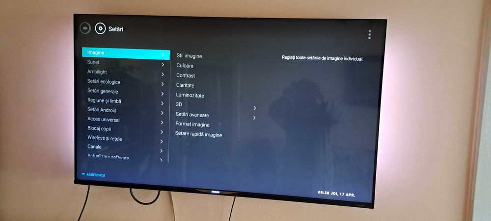 Philips  smart 49PUS7909  4K UHD Android Philips ambilight 123 cm ,
