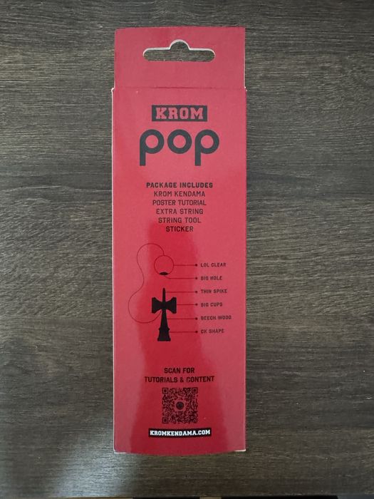 Kendama Krom Pop Sticky Red