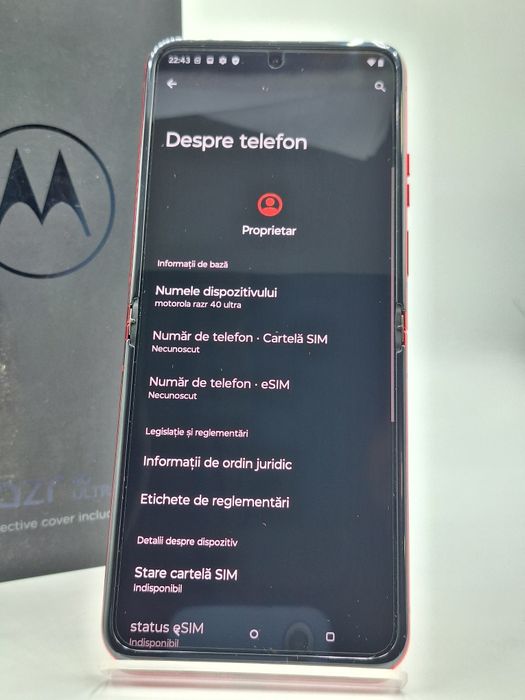 Amanet Lucky Gold VITAN / Motorola Razr 40 Ultra 256 Gb 8 Gb ram Factura/Garantie #54864