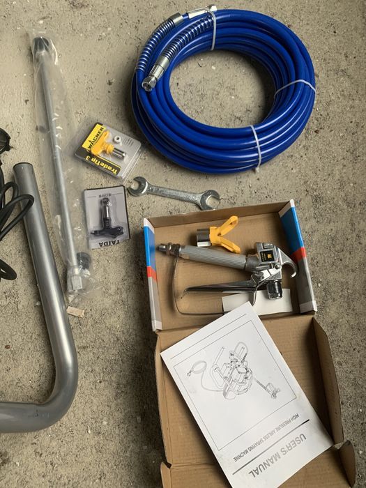 Pompa airless diuze pistol prelungire furtun sorb filtre vopsit pompa