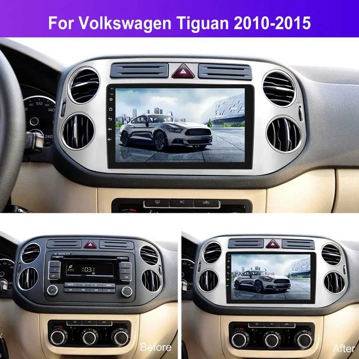 Мултимедия Двоен дин за Volkswagen Tiguan навигация Android VW 2DIN