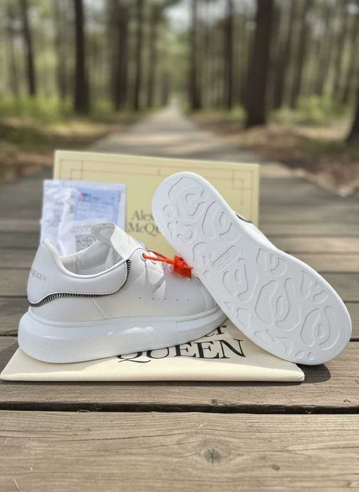 Adidasi Alexander Mc Q u e e n Zip Alb - Full BOX