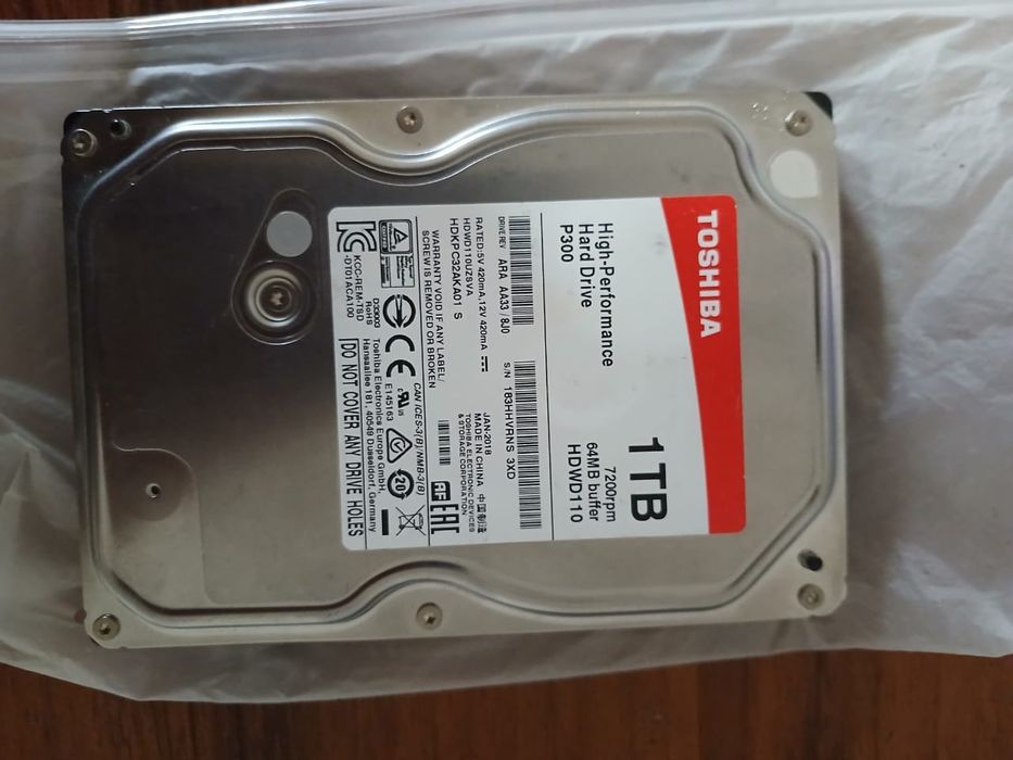 Продам жёсткий диск на 1 tb