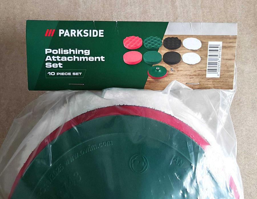 Set 8 Bureti Parkside Burete 150 mm Polish Mediu Abraziv Luciu + Taler