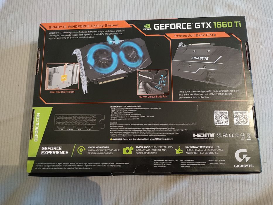Видеокарта 1660ti